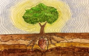 The Tree of Life (El Árbol de la Vida) por Kaitlin Acosta. Presentado en el Concurso de Arte de Book of Mormon Central 2018.