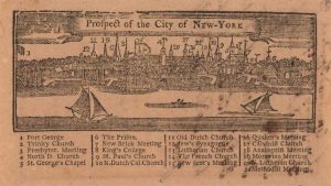 "Prospect of the City of New York" (Panorama de la ciudad de Nueva York). Imagen a través de JCB Library.