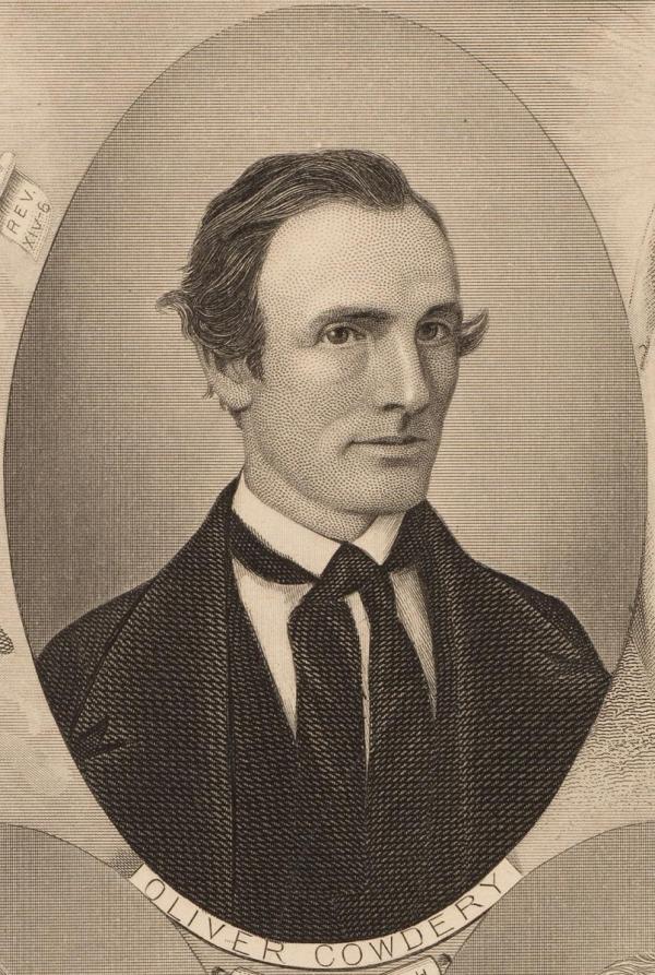 Retrato de Oliver Cowdery a través de Joseph Smith Papers