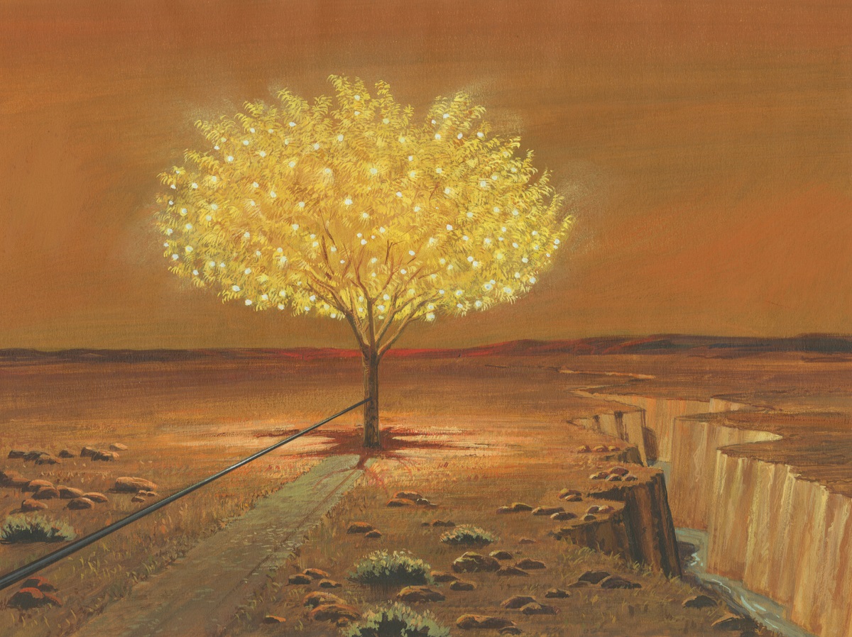 "Tree of Life and Rod of Iron" (El árbol de la vida y la barra de hierro) por Jerry Thompson a través de LDS Media Library