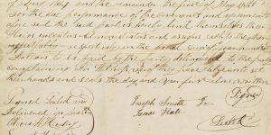 Convenio con Isaac Hale de los documentos de José Smith (Joseph Smith Papers)
