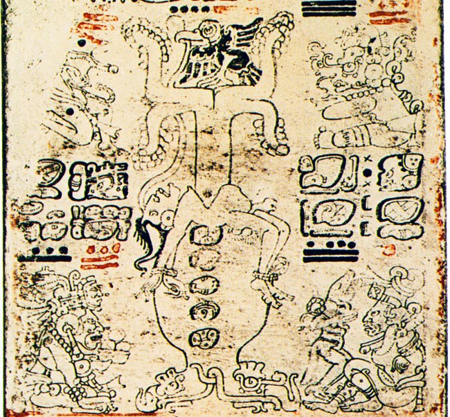 Árbol antropomorfo del Códice de Dresde 3.