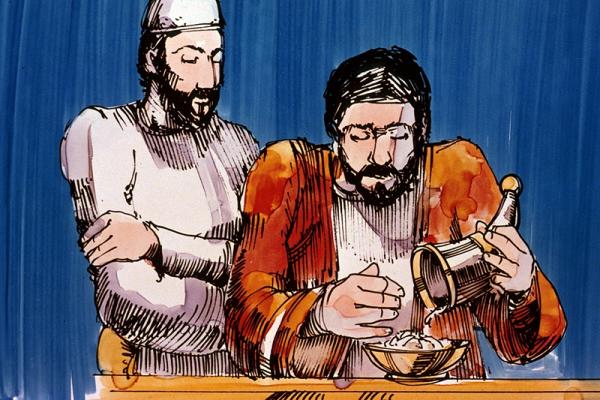 Imagen de una ofrenda de bebida, de la Ley de Moisés. Imagen de redeemerofisrael.org