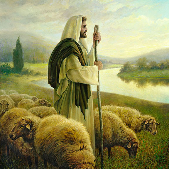The Good Shepherd (El buen pastor) por Greg Olsen