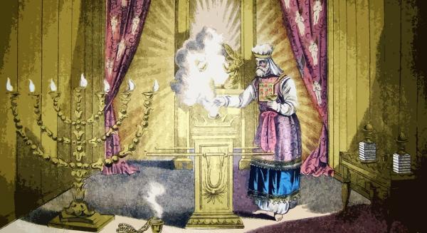 El Lugar Santísimo, ilustración de la Biblia Holman de 1890