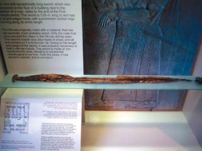 Esta espada de Jericó data del año 600 a. C. y está en exhibición en el Museo de Israel. Fotografía por Jeffrey R. Chadwick
