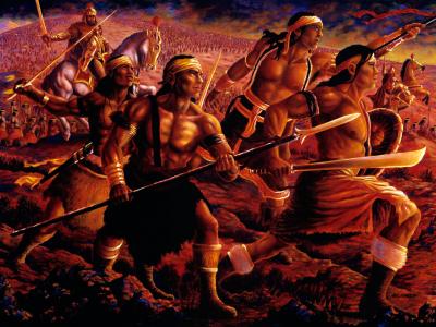 Siege of the Stripling Sons (El asedio de los dos mil jóvenes lamanitas) por Brian C. Hailes