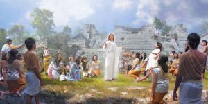 Cristo y los nefitas, por John Zamudio