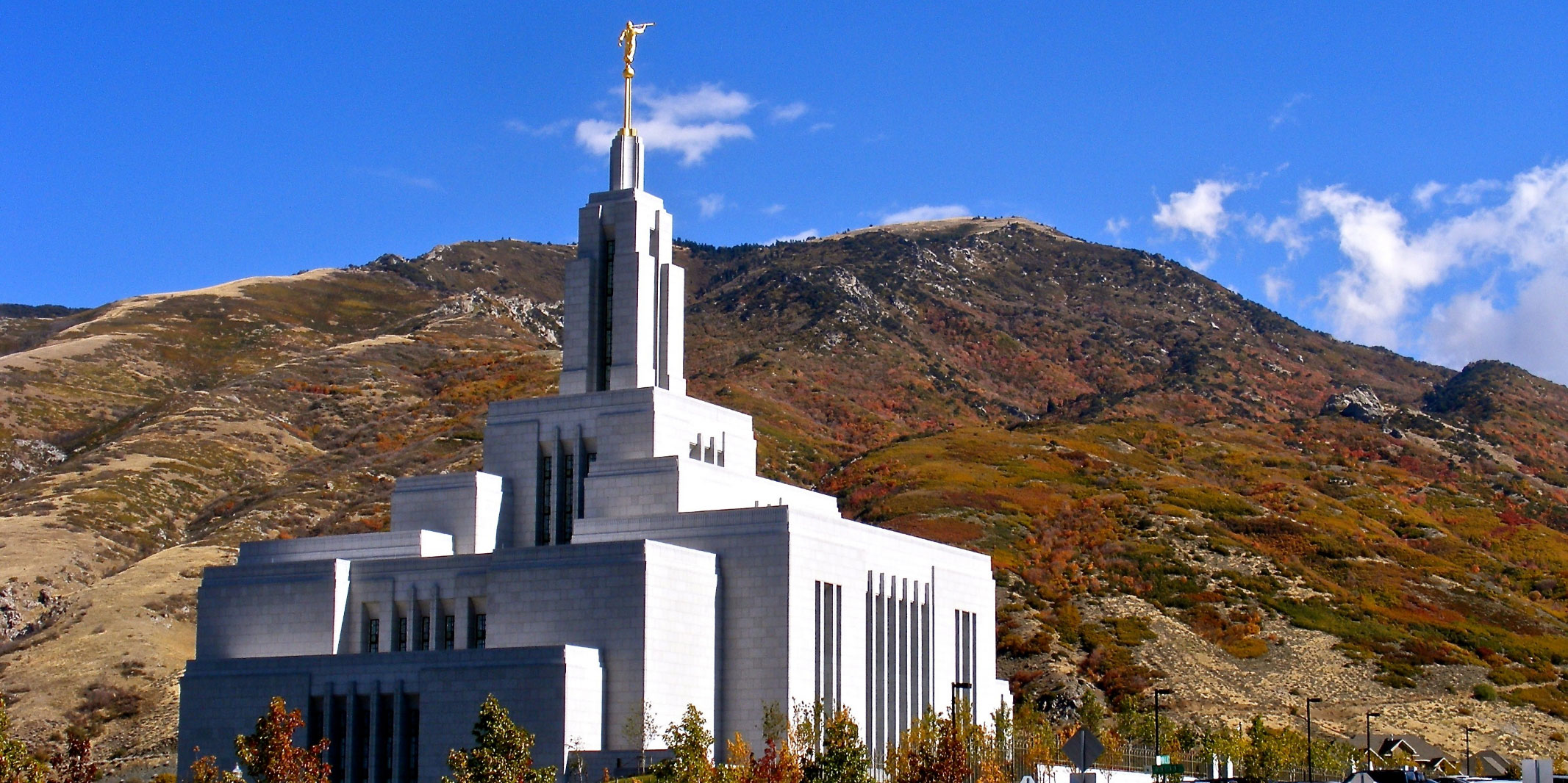Imagen del templo de Draper Utah a través de lds.org