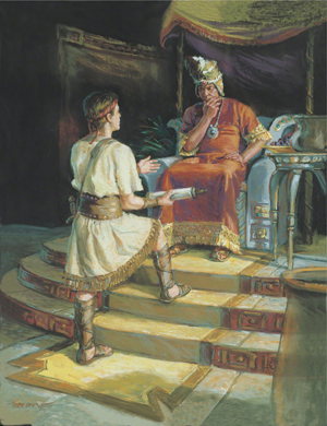Ammon and King Lamoni (Ammón y el rey Lamoni) por Scott M. Snow