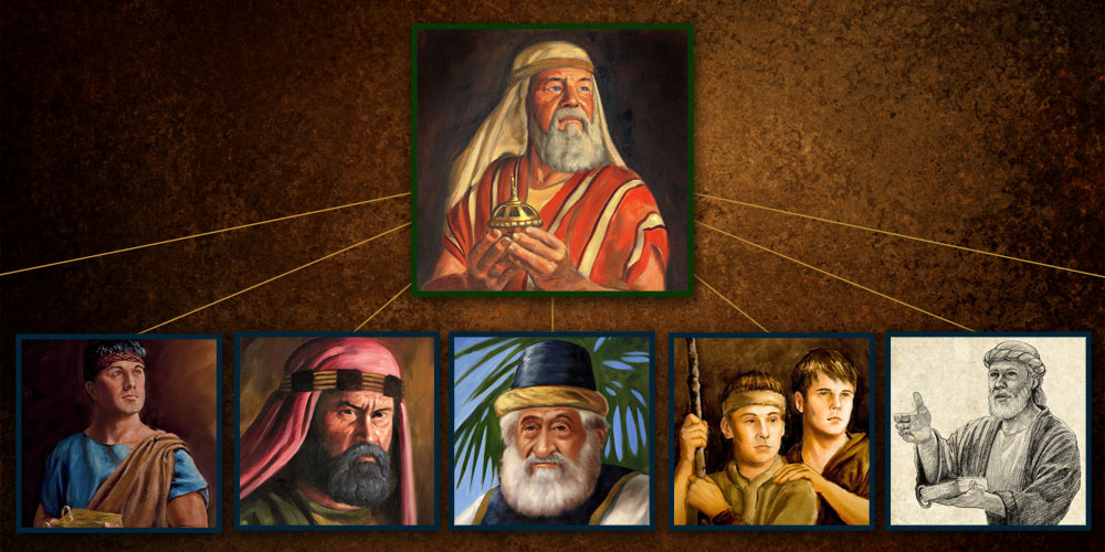 Las siete tribus lehitas del Libro de Mormón. Imagen creada por Book of Mormon Central, presentación de pinturas por James Fullmer