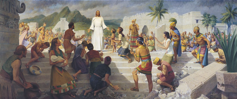 Jesus Christ Visits the Americas (Jesucristo visita las Américas) por John Scott