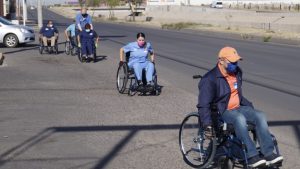 Capacitación en Sonora para el correcto uso de sillas de ruedas, impartido durante el día de la donación.
