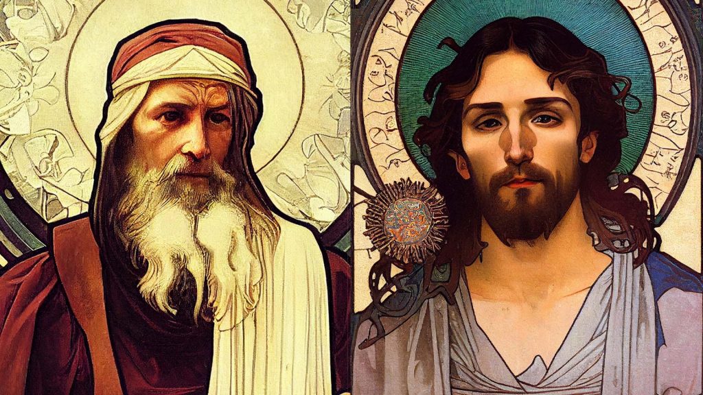 Retrato de Isaías y el Mesías Jesucristo