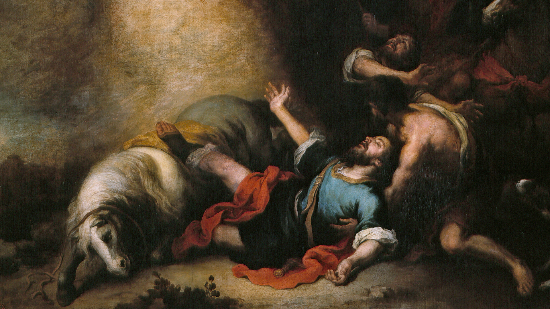 La Conversión de San Pablo. Pintura de Bartolomé Esteban Murillo