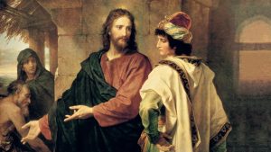 Cristo y el joven rico de Heinrich Hofmann